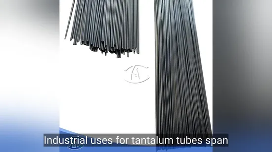 Tubos de tantalio para la industria eléctrica